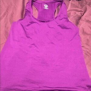 Athletic Works Purple Racerback Tank Top